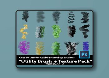 Utility Photoshop Brush & Texture Pack