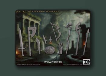 Veiled Sisterhood Weapons Standalone – 3D Print