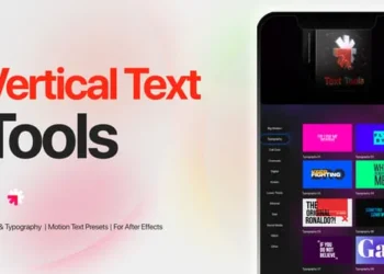 Videohive - Vertical Text Tools - Titles, Typography, Reels, Call Outs - 58055756