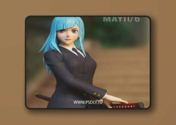 Yongblood Sculpture – Jujutsu Kaisen – Miwa Kasumi – 3D Print Model STL