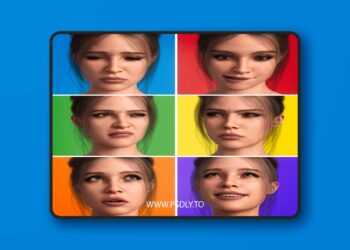 Z Basic Emotions Mix and Match Expressions for Genesis 9 Poser