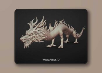Asian Dragon 3D Print 3D Model