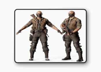 Bad Guy Game Character 3D Model