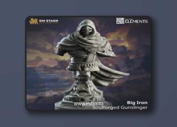 Big Iron – Soulforged Gunslinger Bust – 3D Print