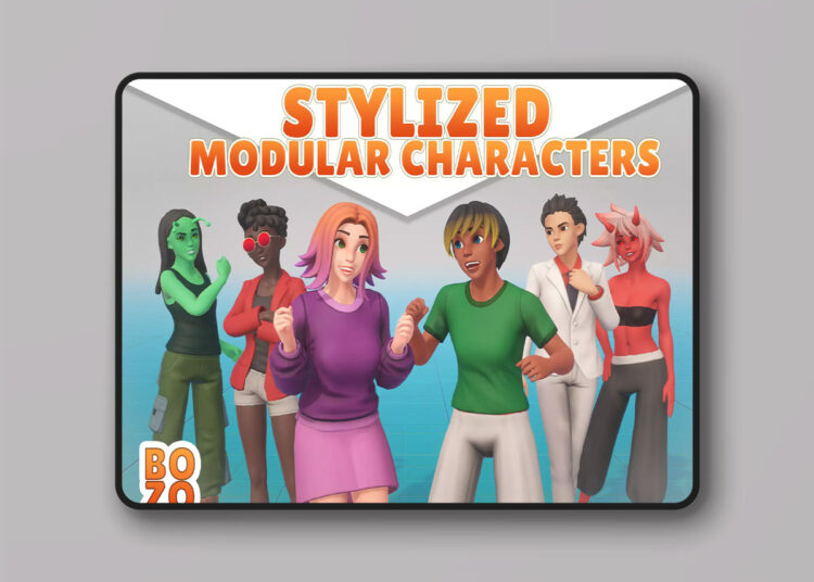 BoZo: Stylized Modular Characters Base Pack v1.4 1 BoZo: Stylized Modular Characters Base Pack v1.4