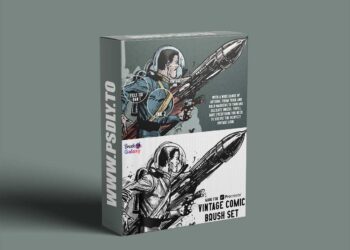 Brushgalaxy - Vintage Comic Brush Set - Inktober Brushes