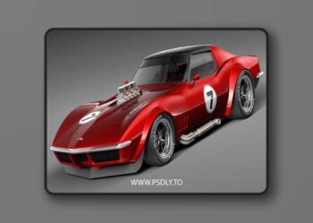Chevrolet Corvette C3 1969 pro touring 3D Model