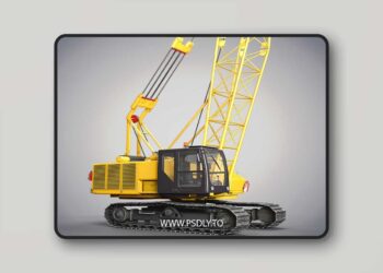 Crawler crane 3D Model