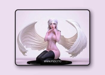 Cute Angel Girl – 3D Print 3D Model