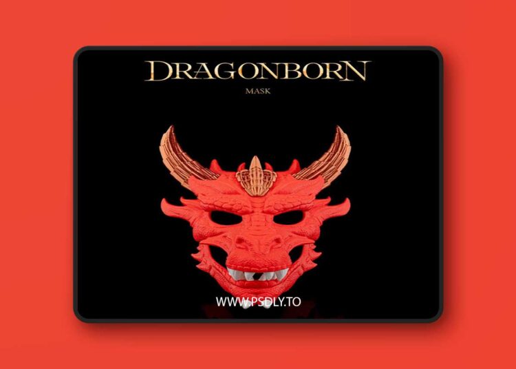 Dragonborn Mask – 3D Print 3D Model 1 Dragonborn Mask – 3D Print 3D Model