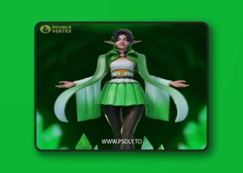 Emelard Elf by Double Vertex 3D Print