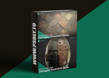 FlippedNormals – Damaged Pavement Stone