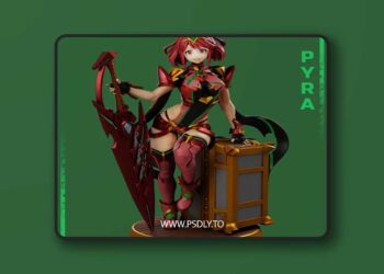 Gr8Tech – Xenoblade – Pyra – 3D Print Model STL