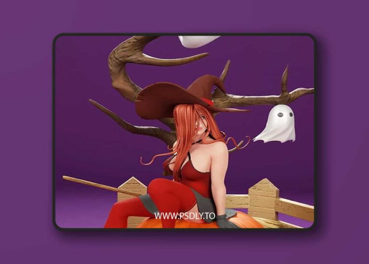 Halloween witch – 3D Print 3D Model 1 Halloween witch – 3D Print 3D Model