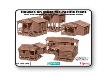Houses on stilts for Pacific front 3D Print