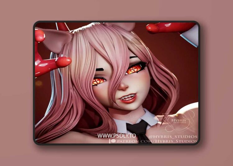 Hybris Studios – Power Pin-Up – 3D Print Model STL 1 Hybris Studios – Power Pin-Up – 3D Print Model STL