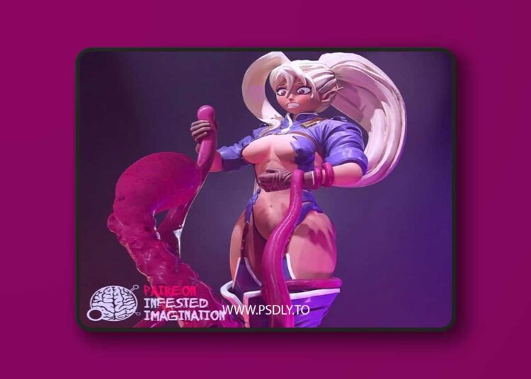 Infested Imagination – Kuroinu Tentacles – 3D Print Model STL 1 Infested Imagination – Kuroinu Tentacles – 3D Print Model STL