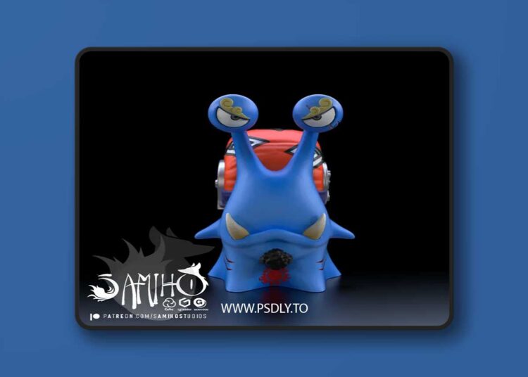 Jinbe DenDen Mushi 3D Print 3D Model 1 Jinbe DenDen Mushi 3D Print 3D Model