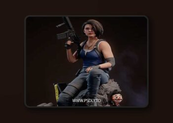 KcStudio – Jill Valentine – Resident Evil – 3D Print Model STL