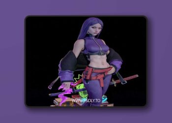 KuGo Figures – Psylocke Urban Outfit – 3D Print Model