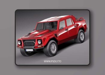 Lamborghini LM002 1986 3D Model