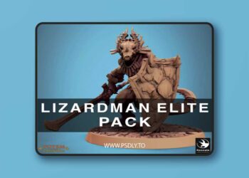 Lizardman Elite Warfang Pack – 3D Print Model
