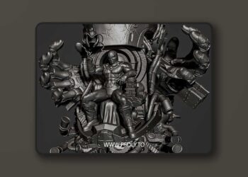 Magneto on Throne – 3D Print 3D Model