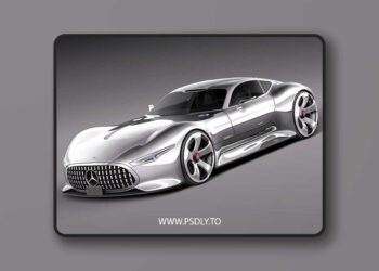 Mercedes Vision Gran Turismo Concept 2013 3D Model