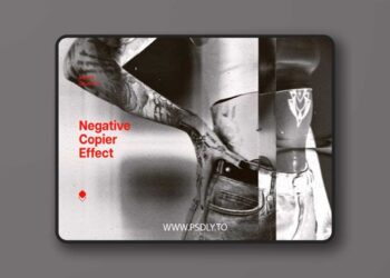 Negative Copier Photo Effect for Photoshop