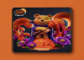 NomNom Figures – Chibi Pooh – Lorcana – 3D Print