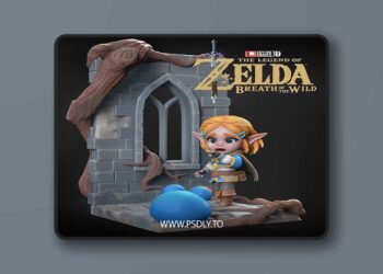 NomNom Figures – Chibi Zelda – Breath of the Wild – 3D Print