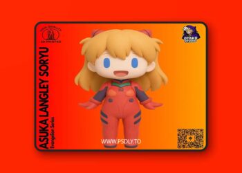 Otaku Studio Chibi Asuka Langley Soryu 3D Print