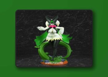 PolyBitsArt – Pokemon – Meowscarada – 3D Print