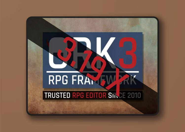 RPG Editor: ORK Framework 3 v3.19.1 1 RPG Editor: ORK Framework 3