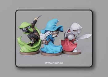RPG Heroes Set 01 – 3D Print 3D Model