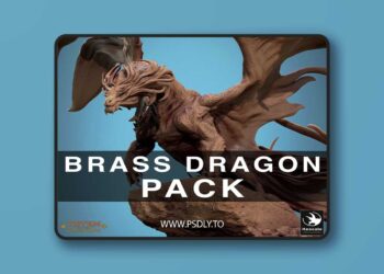Rescale Miniatures – Metallic Brass Dragon Pack – 3D Print
