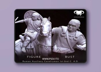 Roman Auxiliary Cavalryman – 3D Print Model