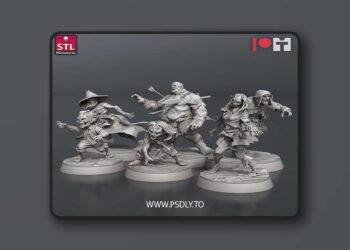 STL Miniatures – Zombie Set 3D Print