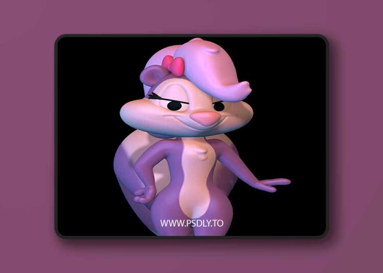 SillyToys – Fifi La Fume Tiny Toons Adventures – 3D Print 1 SillyToys – Fifi La Fume Tiny Toons Adventures – 3D Print