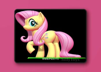 SillyToys – Fluttershy My Little Pony Friendship Is Magic – 3D Print