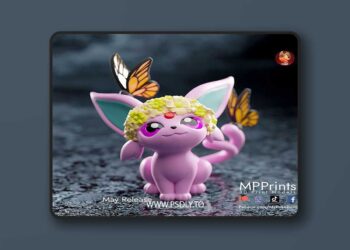 Spring Espeon – 3D Print 3D Model
