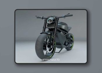 Standard Motorcycle Low-poly 3D Model