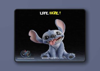 Stitch Movie Life Size 3D Print