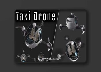 Taxi Dron 3D Model