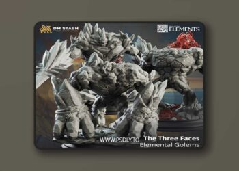 The Three Faces – Elemental Golems – 3D Print