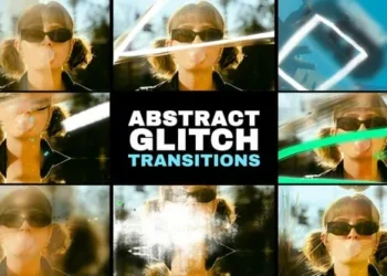Videohive - Abstract Grunge Glitch Seamless Transitions | After Effects - 58336165