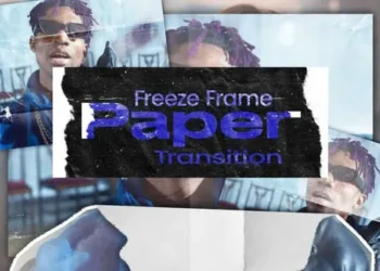 Videohive - Freeze Frame Paper Transition - 58277743