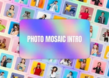 Videohive - Glass Mosaic - 58534193