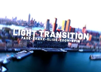 Videohive - Glow Light Transition - 58362390