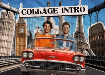 Videohive - Retro Paper Collage Style Intro - 58623572